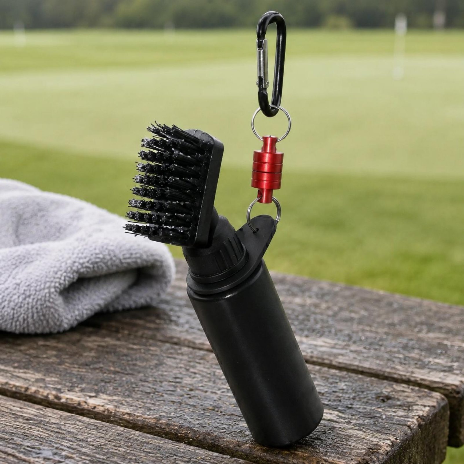 Golf Equipment Nearby - Портативная щетка-спрей для гольфа с двумя